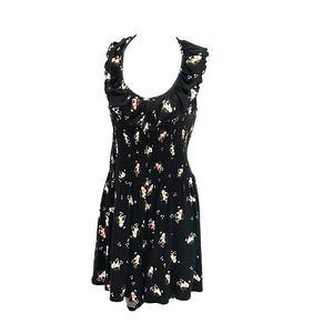 Black floral dress